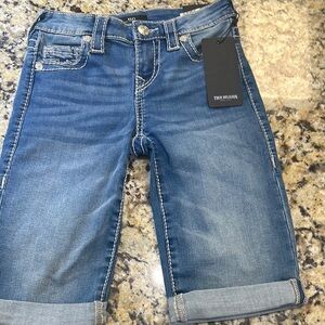 True Religion Women's Blue Jean Shorts